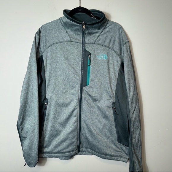 The North Face Men’s Green Full Zip Jacket Pockets Size XL - Picture 1 of 7
